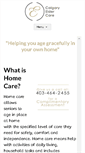 Mobile Screenshot of calgaryeldercare.com